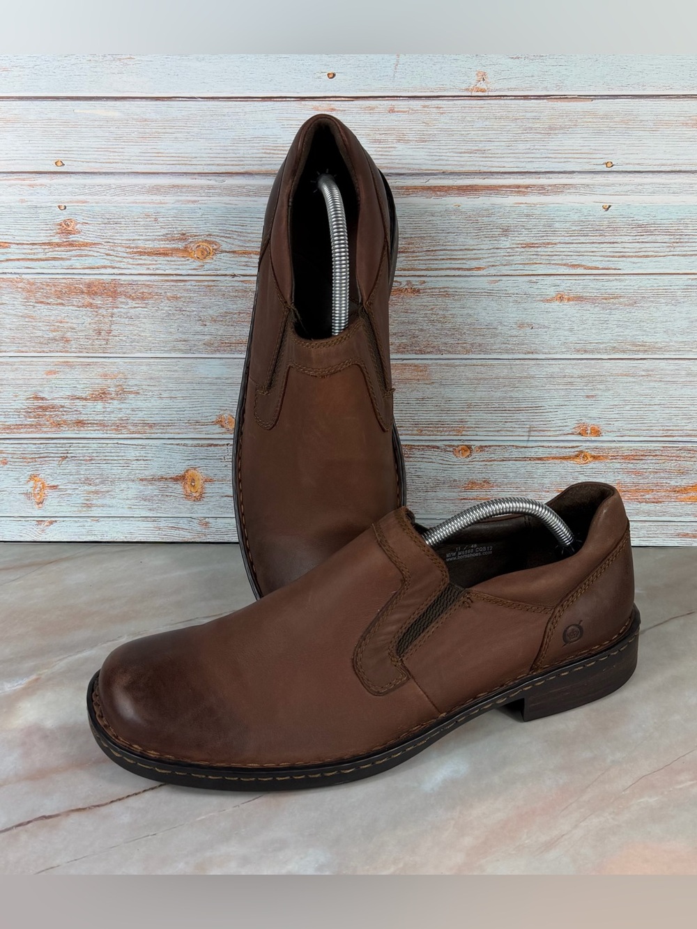 Born Bowie Men’s Slip-on Brown Leather Casual Loafers